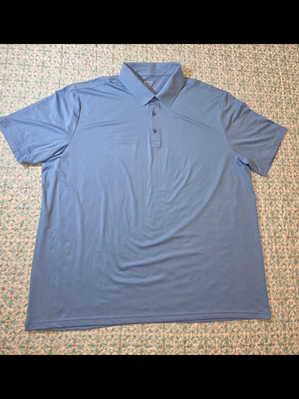 Men's Light Blue Performance Polo Shirt